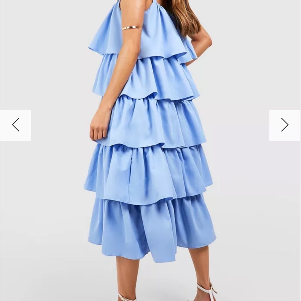 Blue Ruffle Dress